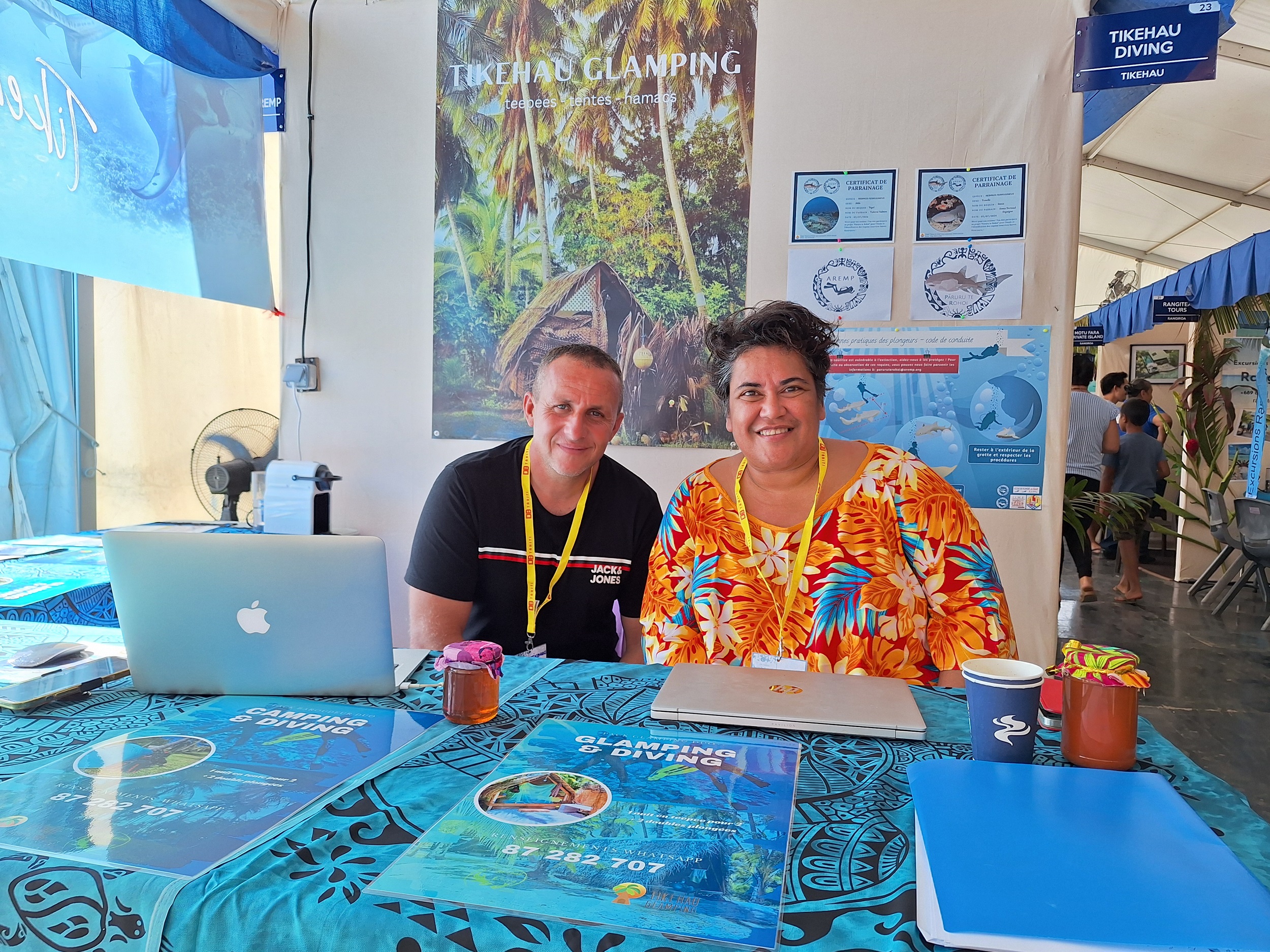 Ervelyne Bernard, gérante du Tikehau Glamping (Crédit : Anne-Charlotte Lehartel).