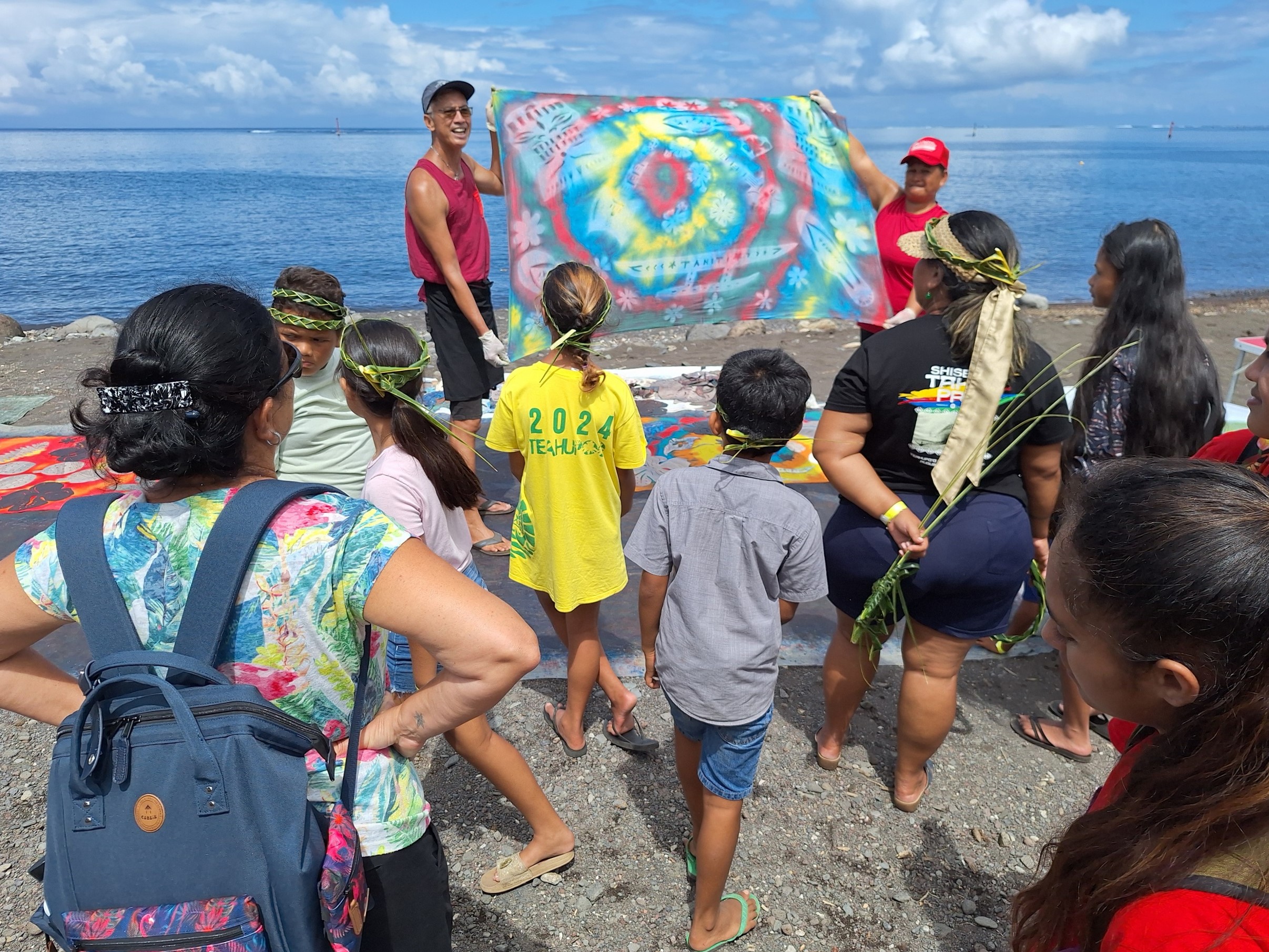 Les artisans du comité du tourisme de Taiarapu-Ouest se sont mobilisés.