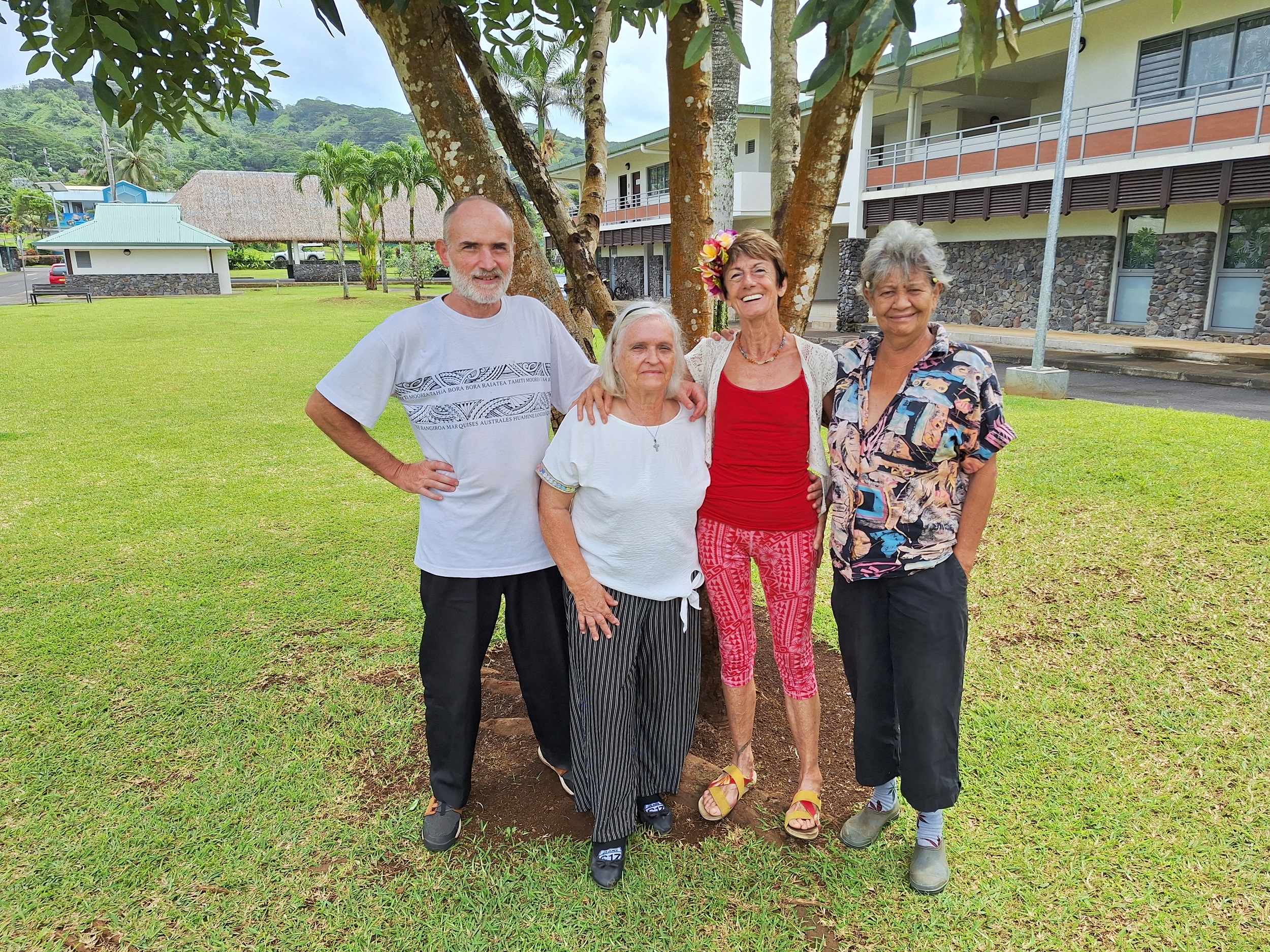 Une première rencontre s’est tenue ce jeudi, au parc Teaputa de Taravao (Crédit : Anne-Charlotte Lehartel).