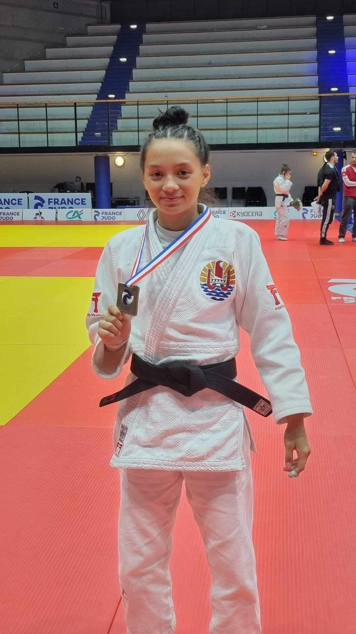 Ambre, médaille de bronze au championnat de France 2024 U17, 1re division.