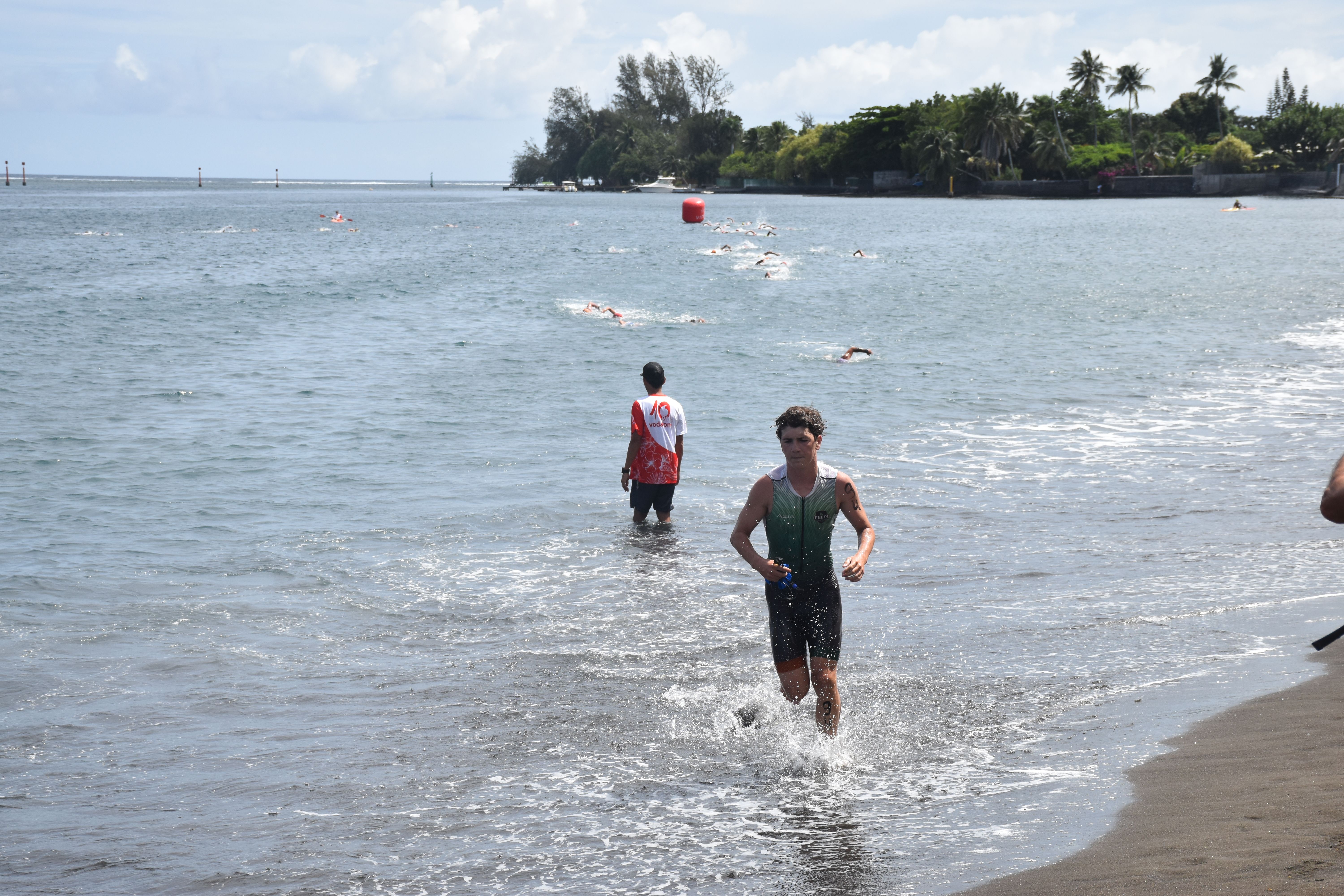 Le jeune Noé Delbreil Guyot, auteur d’une prestation XXL durant ce triathlon