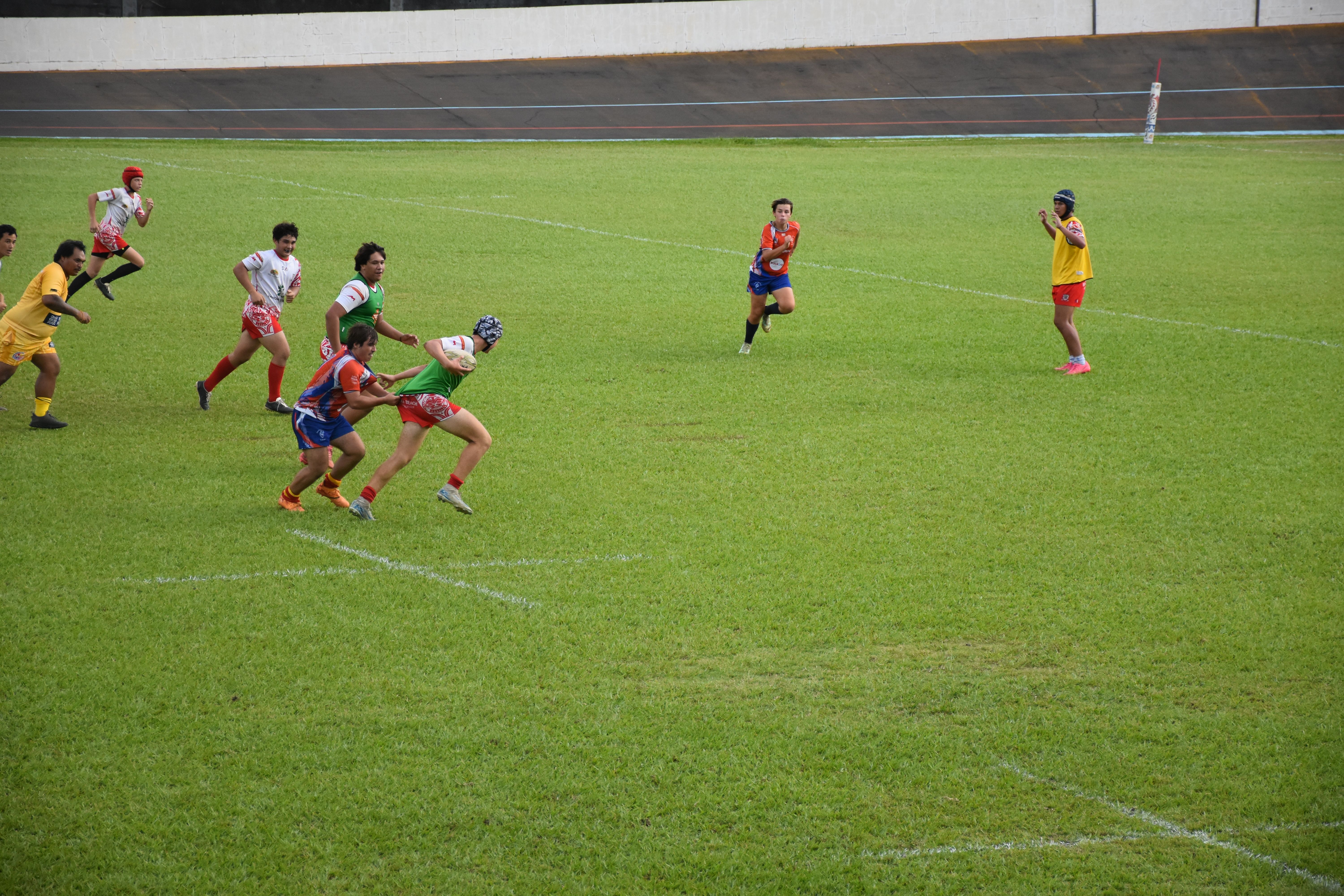 Les jeunes rugbymen nous ont offert un beau spectacle.