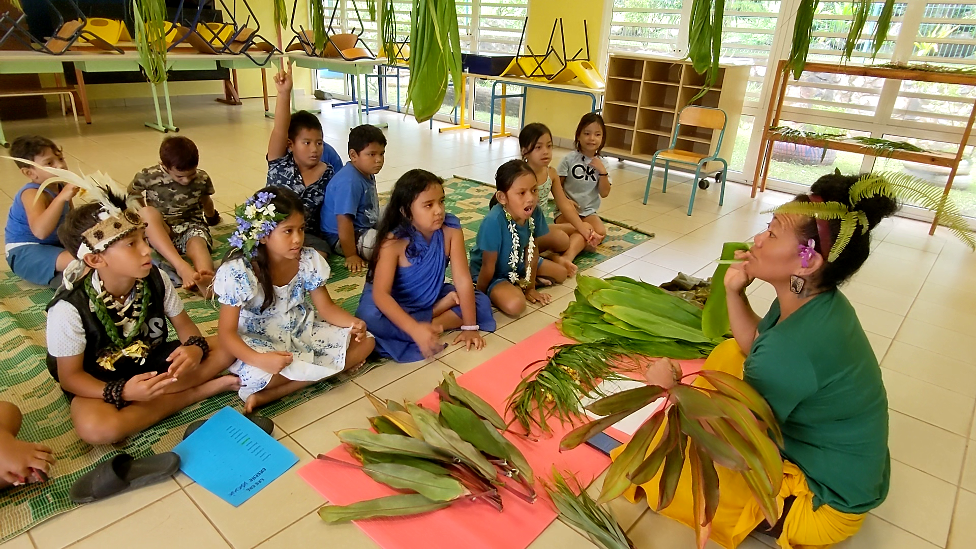 Nuku Hiva -   Les élèves sensibilisés au classement Unesco