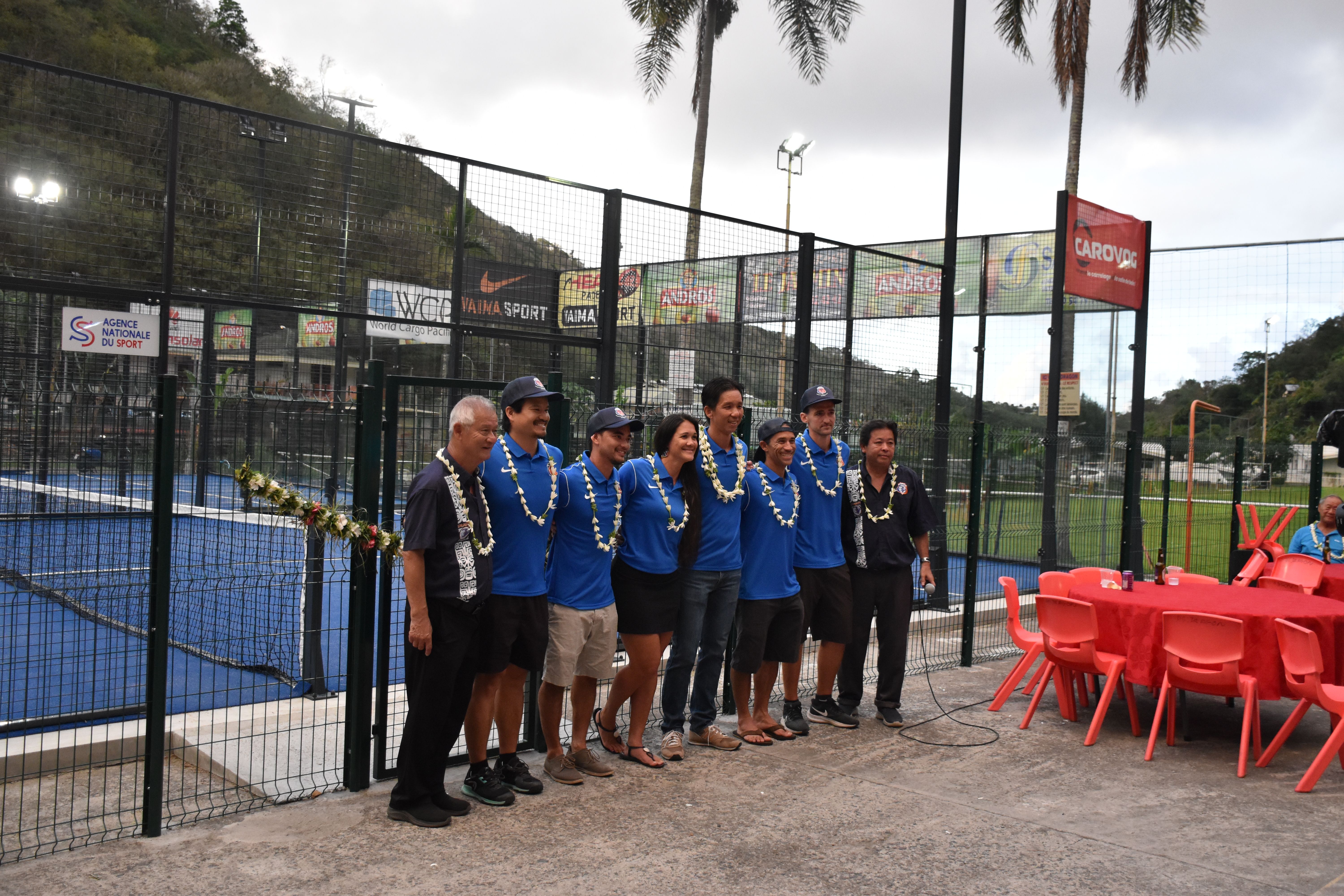 La belle équipe de l’AS Dragon padel.