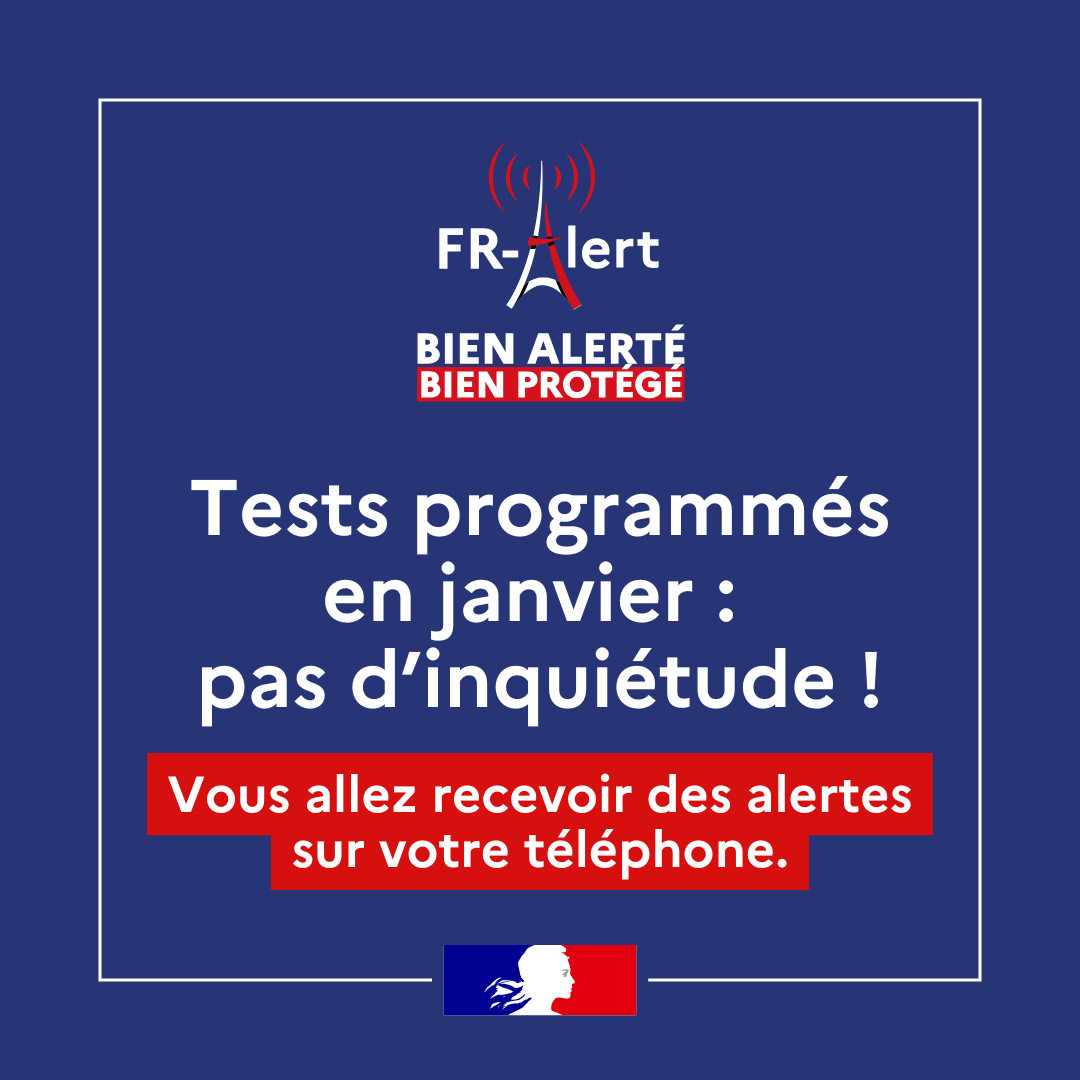 ​Des tests FR-Alert en janvier