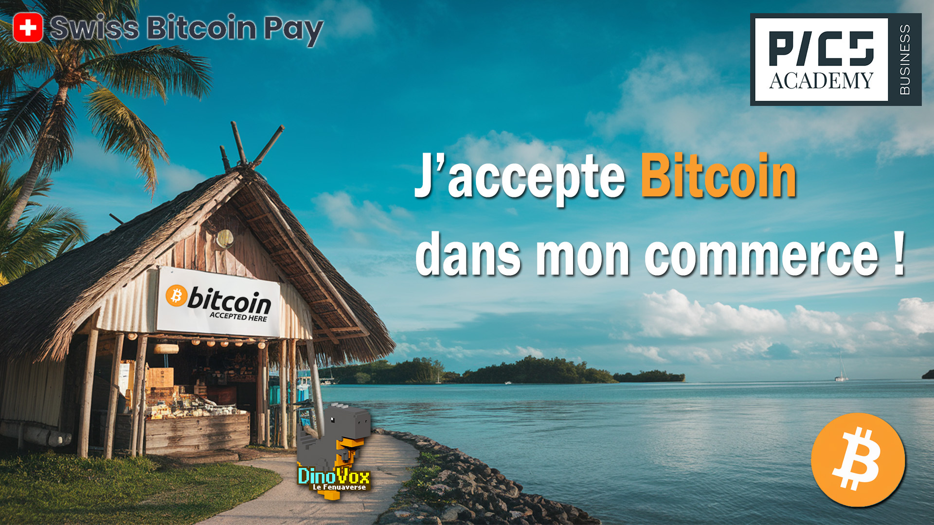 La PICS Academy va organiser le 8 février prochain, une formation destinée aux commerçants, artisans et patentés polynésiens. Elle aura pour objectif de présenter des outils très accessibles permettant à tout professionnel au Fenua d’accepter simplement et rapidement les paiements en bitcoin. Crédit photo : PICS.