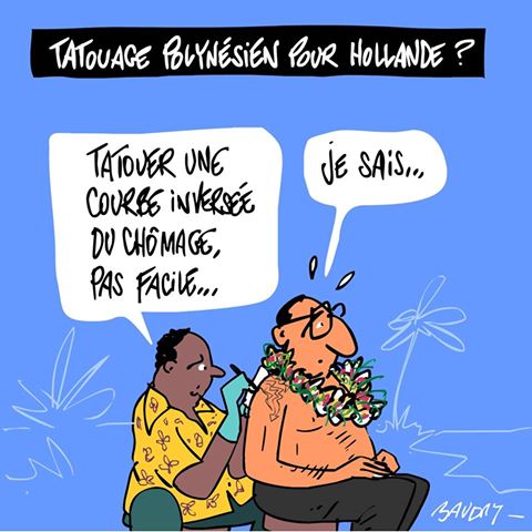 La visite de Hollande vue par les médias métropolitains (dessins et vidéos)