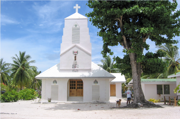Eglise Sainte Thérèse de l’enfant-Jésus à Raraka, Tuamotu