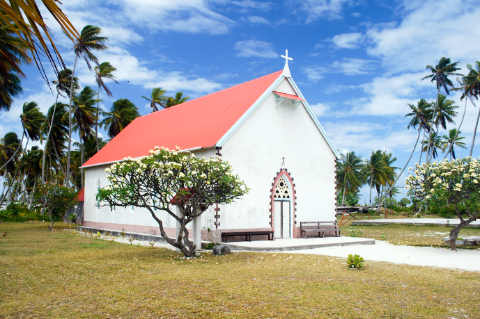 Eglise Saint-Michel de Raroia, Tuamotu