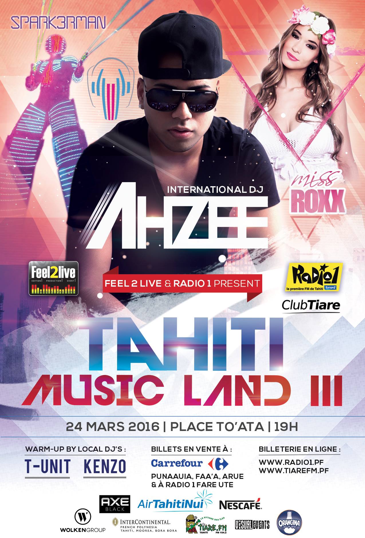 "Tahiti Music Land 3" : Ahzee, Miss Roxx et Sparkerman sont les invités du festival électronique