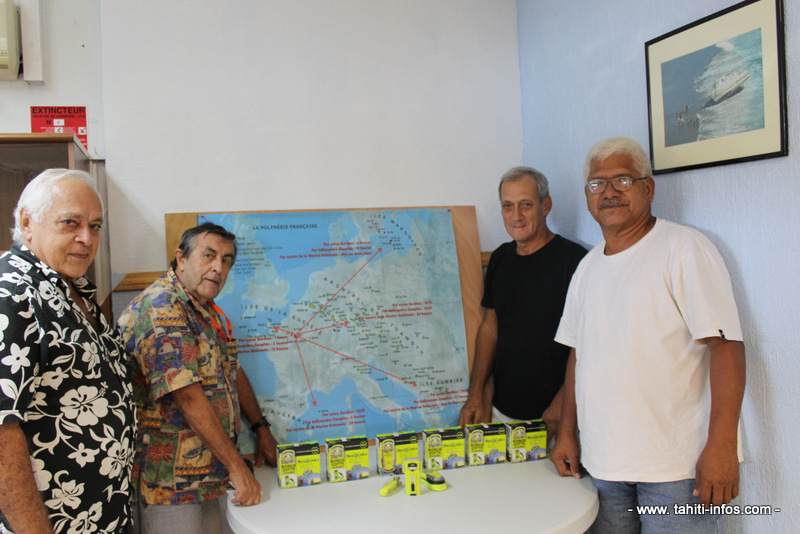 De gauche à droite : Claude Davio, vice-président de la FEPSM, Alain Côme, secrétaire général, Louis Picard, trésorier et Ragai Tenetevaiora, trésorier adjoint.