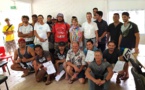 Remise d’attestations de formation à Hiva Oa