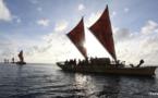 Les pirogues doubles Faafaite et Hikianalia arriveront jeudi à Mahina