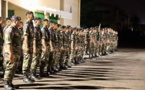 Les volontaires du RSMA présentés au drapeau