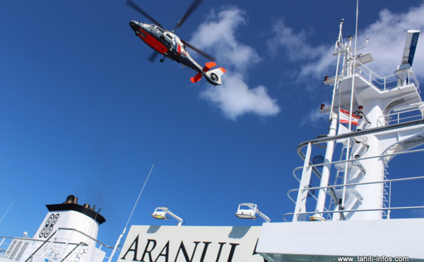 Aranui 5 : une (fausse) panne avec 40 personnes à bord