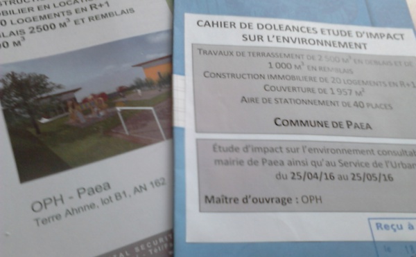 Paea : les logements sociaux ne seront pas construits sur le domaine Ahnne