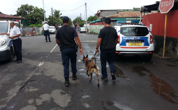 Opération de police en cours quartier Paraita à Papeete