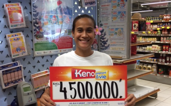 Keno: Une mamie remporte 4,5 millions avec un ticket gagnant à Punaauia