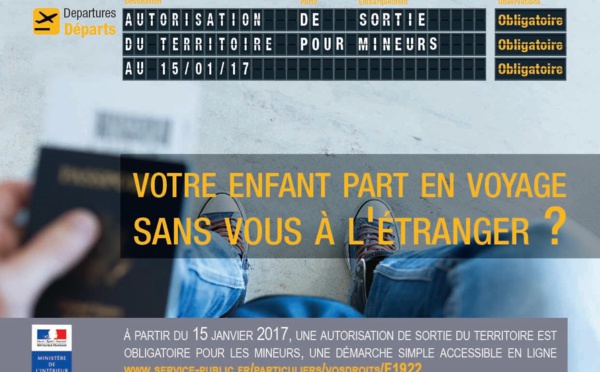 Sortie du territoire pour les mineurs : désormais, il faudra une autorisation des parents 