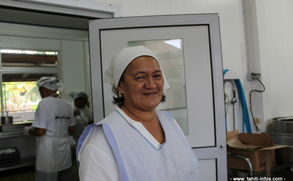 Liliane Peu, chef d'orchestre de la cuisine centrale de Mahina