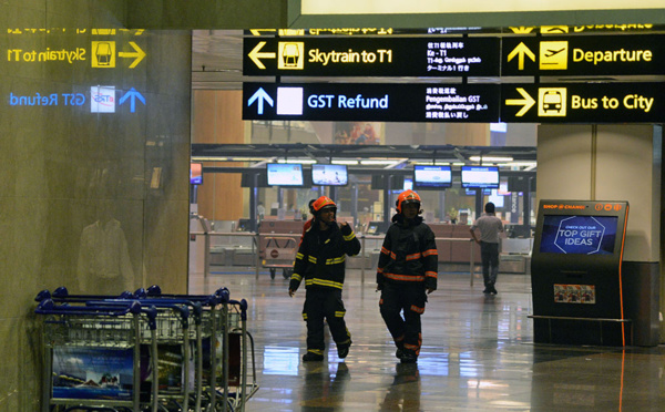 Incendie à l'aéroport de Singapour : des vols retardés