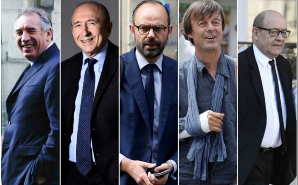 Un gouvernement de 22 membres dont trois ministres d'Etat: Collomb, Hulot, Bayrou