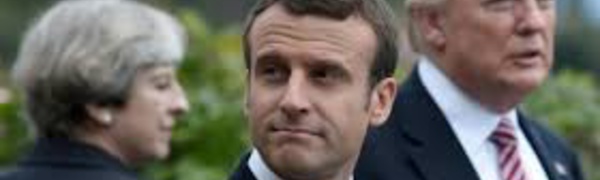 Le président français Emmanuel Macron en première ligne au sommet du G7