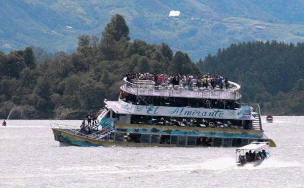 Colombie: au moins six morts dans un naufrage sur un lac touristique