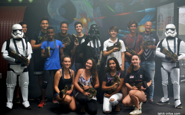 Ouverture d'un laser game à Tahiti