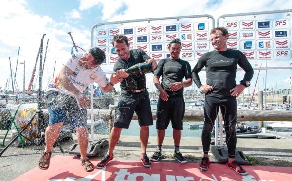 Tour de France à la voile : Trésors de Tahiti prend la tête du général