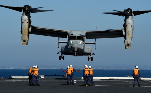 Australie: un avion militaire américain s'abîme en mer, 3 disparus