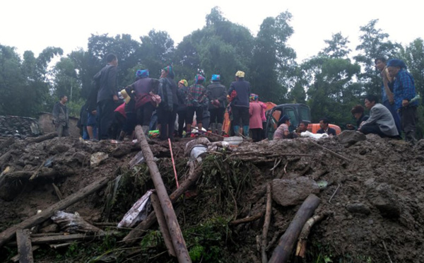 Un glissement de terrain fait 24 morts en Chine
