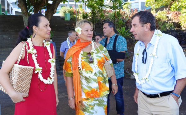 Tea Frogier en visite au collège Henri Hiro et au lycée professionnel de Faa’a