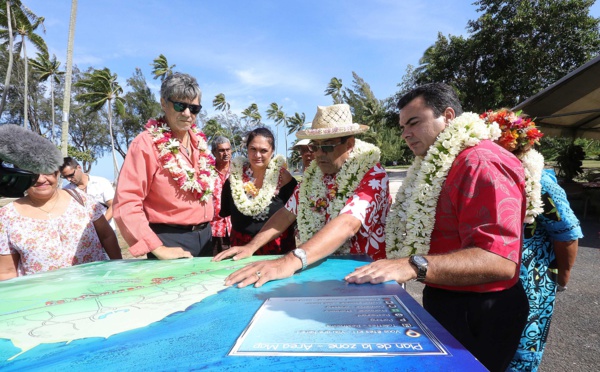 Inauguration de la plage publique de Tiahura à Moorea