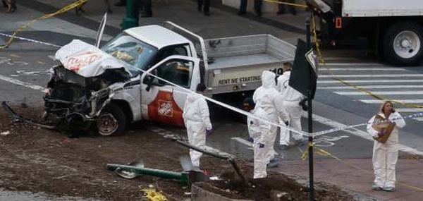 New York: huit morts dans un "acte terroriste" à Manhattan
