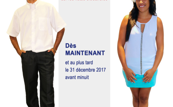 Pour voter, il faut s'inscrire sur les listes électorales avant le 31 décembre 