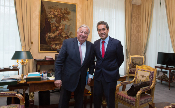 Marcel Tuihani reçu par le président du Sénat