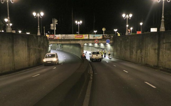 L'éclairage du tunnel de la Bounty à Papeete rétabli