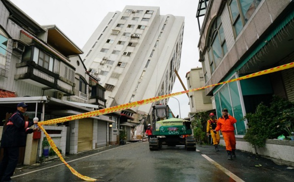 Taïwan/séisme : dix morts confirmés et sept disparus, selon un dernier bilan