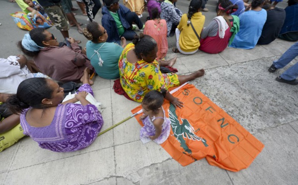 Manifestation de femmes en colère à Nouméa après un viol sordide