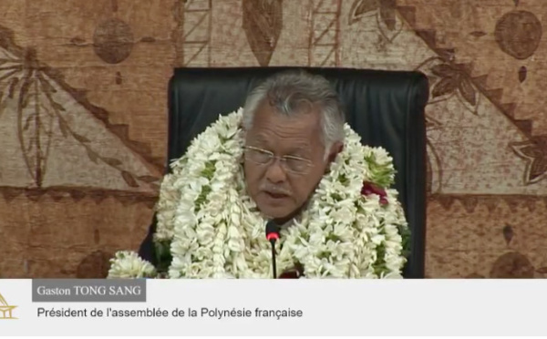 Gaston Tong Sang élu président de l'Assemblée de Polynésie française