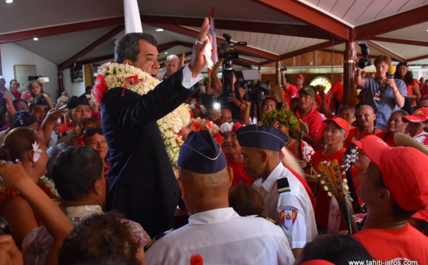 Edouard Fritch élu Président de la Polynésie française avec 39 voix