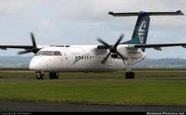 Atterrissage sur le ventre pour un Bombardier Q-300 d’Air New Zealand