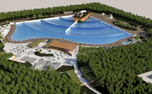 Landes: première piscine pour surf, les JO-2024 en ligne de mire