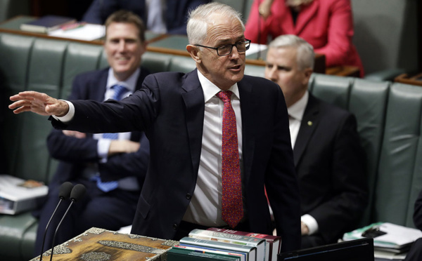 Australie: Turnbull à nouveau menacé d'un "putsch" mais refuse de céder