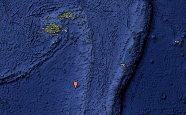 Séisme de magnitude 6,3 entre Fidji et Tonga