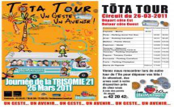 Tota Tour 2011 : des dons pour l'insertion des jeunes atteints de trisomie