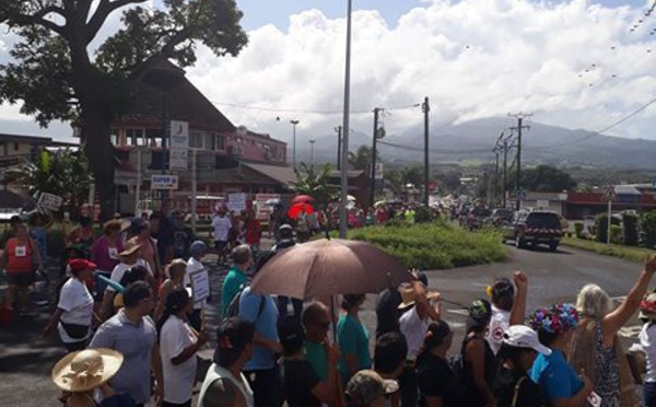 Projet de porcherie à Taravao : plus de 300 personnes ont marché samedi