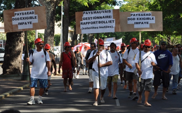 Manifestation des salariés de la SMPP Sogeba