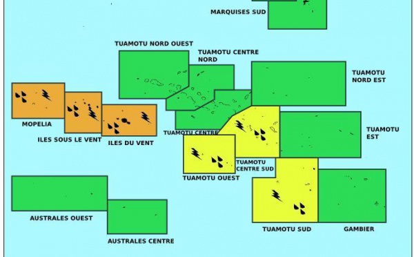 Alerte météo: Une partie de la Polynésie placée en vigilance orange 